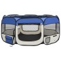 Foldable dog playpen and blue transport bag 145x145x61cm by vidaXL, Dog kennels and fences - Ref: Foro24-171016, Price: 57,26...