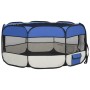 Foldable dog playpen and blue transport bag 145x145x61cm by vidaXL, Dog kennels and fences - Ref: Foro24-171016, Price: 57,26...