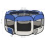 Foldable dog playpen and blue transport bag 145x145x61cm by vidaXL, Dog kennels and fences - Ref: Foro24-171016, Price: 57,26...