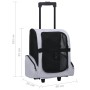 Carro plegable para mascotas multiusos gris de vidaXL, Cochecitos para mascotas - Ref: Foro24-171020, Precio: 53,81 €, Descue...