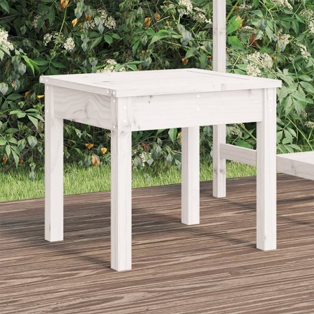 Banco de jardín madera maciza pino blanco 50x44x45 cm de vidaXL, Bancos de jardín - Ref: Foro24-823991, Precio: 52,78 €, Desc...