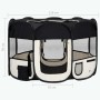 Foldable dog playpen and transport bag black 110x110x58cm by vidaXL, Dog kennels and fences - Ref: Foro24-171006, Price: 48,9...