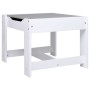 Mesa infantil con 2 sillas MDF blanco de vidaXL, muebles para bebés y niños pequeños - Ref: Foro24-80283, Precio: 107,99 €, D...