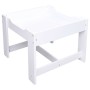 Mesa infantil con 2 sillas MDF blanco de vidaXL, muebles para bebés y niños pequeños - Ref: Foro24-80283, Precio: 107,99 €, D...