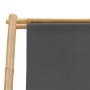 Silla de playa de bambú y lona gris oscuro de vidaXL, Sillas de jardín - Ref: Foro24-313018, Precio: 60,99 €, Descuento: %