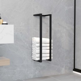 Black iron towel rack 12.5x12.5x60 cm by vidaXL, Towel racks - Ref: Foro24-325919, Price: 22,09 €, Discount: %