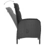 Garden table and chairs 3 pieces synthetic rattan and black glass by vidaXL, Garden sets - Ref: Foro24-3058536, Price: 363,10...