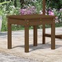 Solid pine wood garden bench in honey brown color, measuring 50x44x45 cm. by vidaXL, garden benches - Ref: Foro24-823993, Pri...