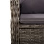 3-piece synthetic rattan gray garden dining set by vidaXL, Garden sets - Ref: Foro24-3058546, Price: 478,86 €, Discount: %