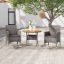 Garten-Essgruppe 3-teilig aus grauem synthetischem Rattan von vidaXL, Gartensets - Ref: Foro24-3058487, Preis: 227,64 €, Raba...