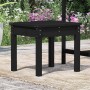 Garden bench solid black pine wood 50x44x45 cm by vidaXL, garden benches - Ref: Foro24-823994, Price: 44,90 €, Discount: %