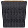 Garden table and chairs 3 pieces synthetic rattan black acacia wood by vidaXL, Garden sets - Ref: Foro24-3058362, Price: 182,...