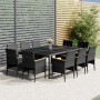 Garten-Essgruppe 11-teilig aus grauem synthetischem Rattan von vidaXL, Gartensets - Ref: Foro24-3058569, Preis: 941,10 €, Rab...