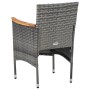 Garten-Essgruppe 11-teilig aus grauem synthetischem Rattan von vidaXL, Gartensets - Ref: Foro24-3058569, Preis: 941,10 €, Rab...