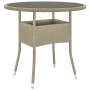 Juego de comedor para jardín de 5 piezas ratán sintético beige de vidaXL, Conjuntos de jardín - Ref: Foro24-3058490, Precio: ...