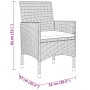 Garden dining set 3 pieces gray synthetic rattan by vidaXL, Garden sets - Ref: Foro24-3058459, Price: 184,84 €, Discount: %