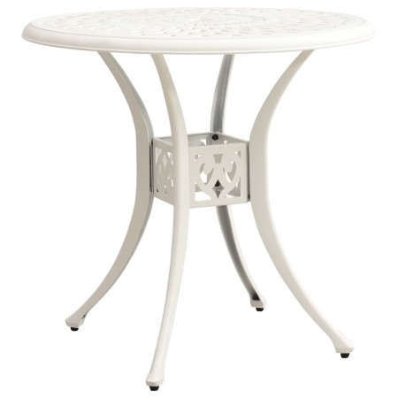 White cast aluminum garden table 78x78x72 cm by vidaXL, Garden tables - Ref: Foro24-315584, Price: 157,99 €, Discount: %