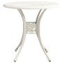 White cast aluminum garden table 78x78x72 cm by vidaXL, Garden tables - Ref: Foro24-315584, Price: 157,99 €, Discount: %