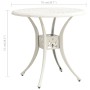 White cast aluminum garden table 78x78x72 cm by vidaXL, Garden tables - Ref: Foro24-315584, Price: 157,99 €, Discount: %