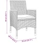 Garten-Essgruppe 7-teilig, synthetisches Rattan, graues Glas von vidaXL, Gartensets - Ref: Foro24-3058435, Preis: 485,26 €, R...