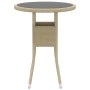 Juego de comedor para jardín de 3 piezas ratán sintético beige de vidaXL, Conjuntos de jardín - Ref: Foro24-3058460, Precio: ...