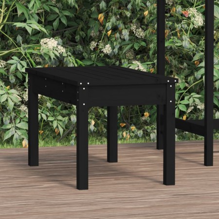 Garden bench solid black pine wood 80x44x45 cm by vidaXL, garden benches - Ref: Foro24-824001, Price: 58,02 €, Discount: %