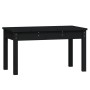 Garden bench solid black pine wood 80x44x45 cm by vidaXL, garden benches - Ref: Foro24-824001, Price: 58,02 €, Discount: %