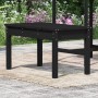 Garden bench solid black pine wood 80x44x45 cm by vidaXL, garden benches - Ref: Foro24-824001, Price: 58,02 €, Discount: %