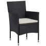 3-Piece Black Synthetic Rattan Garden Dining Set by vidaXL, Garden sets - Ref: Foro24-3058478, Price: 220,98 €, Discount: %