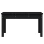 Garden bench solid black pine wood 80x44x45 cm by vidaXL, garden benches - Ref: Foro24-824001, Price: 58,02 €, Discount: %