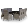 Garden dining set 11 pieces gray synthetic rattan by vidaXL, Garden sets - Ref: Foro24-3058558, Price: 2,00 €, Discount: %