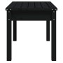 Garden bench solid black pine wood 80x44x45 cm by vidaXL, garden benches - Ref: Foro24-824001, Price: 58,02 €, Discount: %