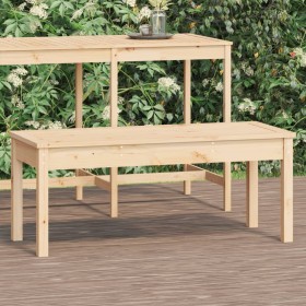 Solid pine wood garden bench 109x44x45 cm by vidaXL, garden benches - Ref: Foro24-824004, Price: 57,99 €, Discount: %