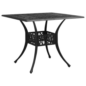 Garden table, black cast aluminum, 90x90x73 cm by vidaXL, Garden tables - Ref: Foro24-315589, Price: 219,99 €, Discount: %