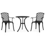 3-piece black cast aluminum bistro table and chairs by vidaXL, Garden sets - Ref: Foro24-315592, Price: 290,81 €, Discount: %