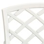 Bistro table and chairs 3 pieces white cast aluminum by vidaXL, Garden sets - Ref: Foro24-315593, Price: 307,46 €, Discount: %