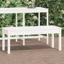 Gartenbank aus massivem weißem Kiefernholz 109x44x45 cm von vidaXL, Gartenbänke - Ref: Foro24-824005, Preis: 74,85 €, Rabatt: %