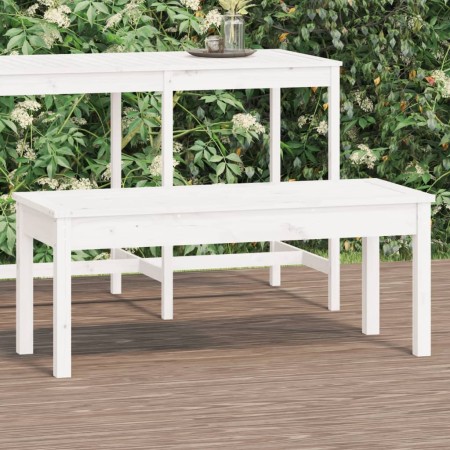 Garden bench solid white pine wood 109x44x45 cm by vidaXL, garden benches - Ref: Foro24-824005, Price: 74,99 €, Discount: %