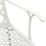 Sillas de jardín 2 unidades aluminio fundido blanco de vidaXL, Sillas de jardín - Ref: Foro24-315574, Precio: 258,21 €, Descu...