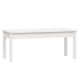 Banco de jardín madera maciza pino blanco 109x44x45 cm de vidaXL, Bancos de jardín - Ref: Foro24-824005, Precio: 74,85 €, Des...