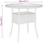 Garden dining set 5 pieces gray synthetic rattan by vidaXL, Garden sets - Ref: Foro24-3058493, Price: 345,82 €, Discount: %