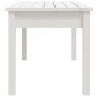 Banco de jardín madera maciza pino blanco 109x44x45 cm de vidaXL, Bancos de jardín - Ref: Foro24-824005, Precio: 74,85 €, Des...