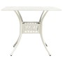 Mesa de jardín aluminio fundido blanco 90x90x73 cm de vidaXL, Mesas de jardín - Ref: Foro24-315590, Precio: 235,35 €, Descuen...