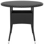 Juego de comedor para jardín 5 piezas ratán sintético negro de vidaXL, Conjuntos de jardín - Ref: Foro24-3058494, Precio: 325...