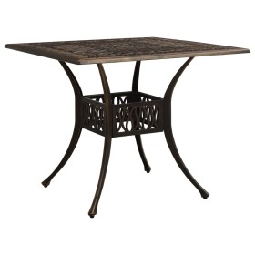 Bronze cast aluminum garden table 90x90x73 cm by vidaXL, Garden tables - Ref: Foro24-315588, Price: 219,99 €, Discount: %