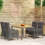 Garten-Essgruppe 5-teilig aus grauem synthetischem Rattan von vidaXL, Gartensets - Ref: Foro24-3058503, Preis: 954,47 €, Raba...