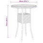 3-piece garden dining set gray synthetic rattan by vidaXL, Garden sets - Ref: Foro24-3058543, Price: 433,52 €, Discount: %