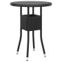 Juego de comedor de jardín 3 piezas ratán sintético negro de vidaXL, Conjuntos de jardín - Ref: Foro24-3058464, Precio: 189,2...