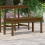 Gartenbank aus massivem Kiefernholz, honigbraun, 109 x 44 x 45 cm von vidaXL, Gartenbänke - Ref: Foro24-824007, Preis: 51,85 ...