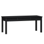 Banco de jardín madera maciza pino negro 109x44x45 cm de vidaXL, Bancos de jardín - Ref: Foro24-824008, Precio: 66,71 €, Desc...